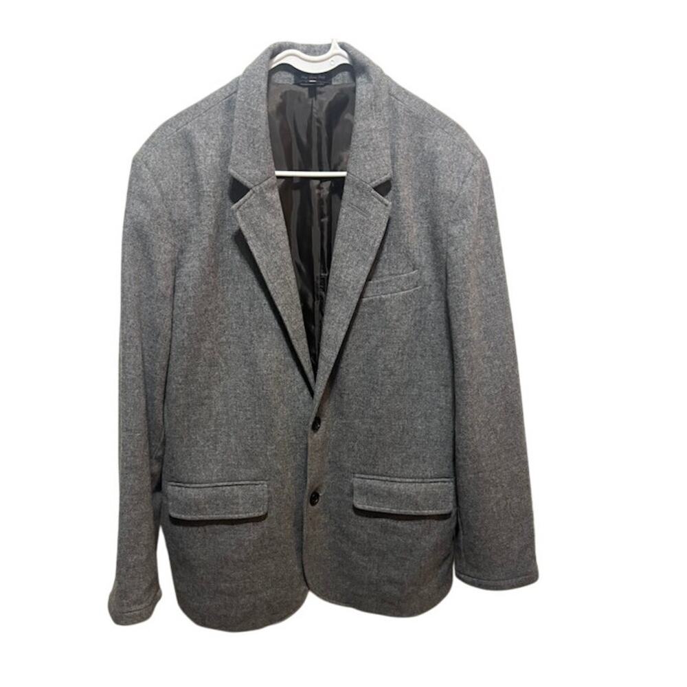 L. L. Bean Wool Blend Blazer Gray Sports Coat Suit Jacket Men's size 40